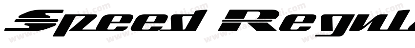 Speed Regular字体转换
